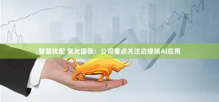 智慧优配 紫光国微：公司重点关注边缘端AI应用